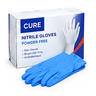 CURE Nitrile Gloves, Powder-Free