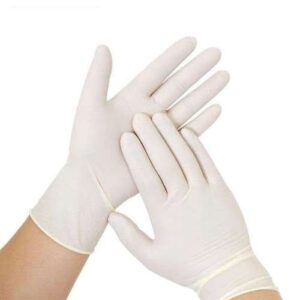cure Latex examination gloves without powder